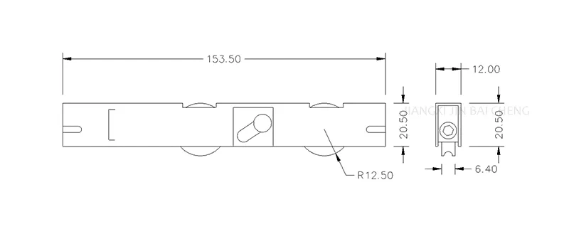 Adjustable Aluminum Window Wheel Pulley Sliding Door Track Roller