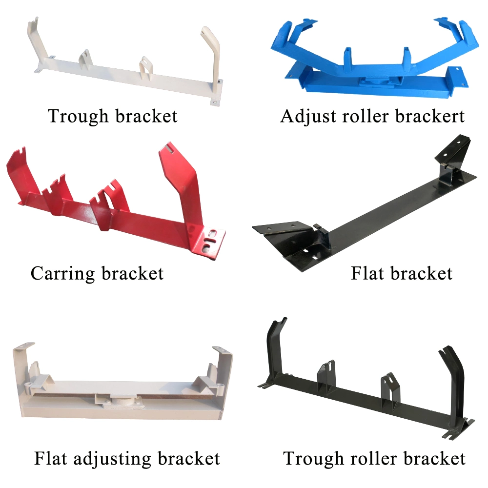 Belt Conveyor Parts Steel Troughing Roller Frame for Bulk Material Handling Conveyor Idler