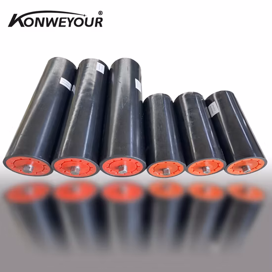 경량 및 긴 수명을 갖춘 HDPE 컨베이어 벨트 롤러 폴리에틸렌 아이들러